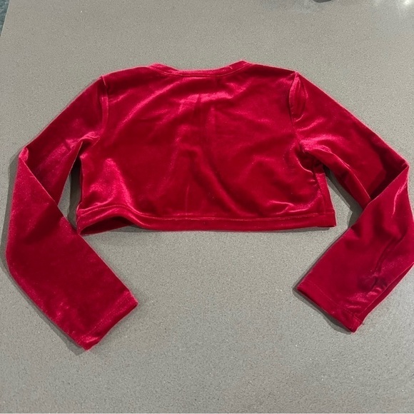The Children's Place - Red velvet shrug/cardigan - Size S/P 5/6 - New - Picture 5 of 5